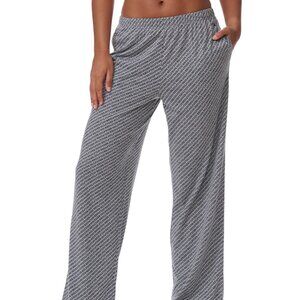 #1002Tommy Hilfiger Women's Elastic-Waist Pajama Pants - Diagonal Tommy Hilfiger